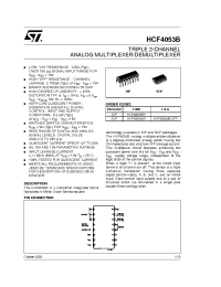 Datasheet HCF4053B manufacturer STMicroelectronics